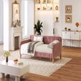 thumbnail image 4 of Twin Size Upholstered Daybed with 4 Support Legs, Pink, 4 of 7