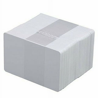 White Plastic Cards