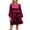 Red, variant on Women's Velvet Cocktail Dress Fall Lantern Sleeve Smocked High Waist A-Line Skater Party Homecomming Dresses