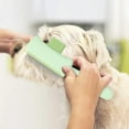 thumbnail image 3 of Pet Hair Removal Flea Comb for Indoor —Multifunctional Massaging Grooming Brush with Release Button for Cats Dogs Deshedding Tool for Daily Cleaning and Gentle Brushing, 3 of 5