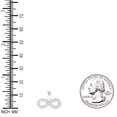 thumbnail image 2 of 925 Sterling Silver Womens Cz Infinity Charm Pendant for Women, 2 of 2