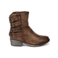 thumbnail image 2 of Bumper Harper02 Leatherette Strappy Buckle Riding Bootie, 2 of 6