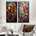 thumbnail image 1 of Designart "Vibrant Rhapsody Opt Art painting II" Op Art Framed Wall Art Set Of 2 - Multi-Color Abstract Framed Wall Art Set Of 2, 1 of 6