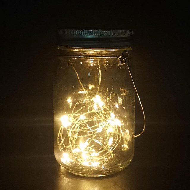 Energía Solar DIY guirnalda lámpara 20LED Solar LED Hada estrella luz luciérnaga cuerda tapas luz cadena tapa de luz para césped jardín boda