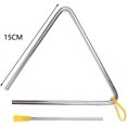 thumbnail image 2 of Triangle Hand Percussion with Striker,Rhythm Steel Triangles Music Instrument Engage Kids Musically with Striker Rhythm Triangle Hand Percussion Education Instrument, Available Sizes 4-10 inches, 2 of 7