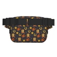 thumbnail image 3 of Fuzoiu Wild West Golden Horseshoe Print Unisex Square Double Layer Waist Bag,Crossbody Fanny Pack Travel Workout Accessory, 3 of 9