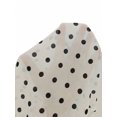 thumbnail image 4 of White Polka Dot Sheer Fish Tail Skirt With Ruffled Hem, Retro French Style Slimming Midi Skirt, 4 of 8