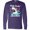 Purple, variant on Inktastic Shark Holly Jawly Christmas Long Sleeve T-Shirt