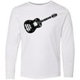 thumbnail image 3 of Inktastic Grunge Guitar Long Sleeve Youth T-Shirt, 3 of 5