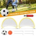 thumbnail image 1 of 2 PCS Collapsible Soccer Goal Pop Up Football Goals Nets Portable Training Football Net for Beach Playground Backyard, 1 of 11
