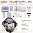thumbnail image 3 of Gynky Travel Duffle Bag for Women Floral Weekender Bags with Shoe Compartment Carry on Overnight Bag Gym Tote Duffel Bag with Wet Pocket Hospital Bags for Travel Essentials, 3 of 9