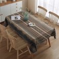 thumbnail image 2 of Boho Bohemia Geometric Line Art Rectangle Tablecloth 60"x84",Waterproof Polyester Rectangle Table Cloth, Wipeable Spillproof Polyester Tablecloth for Dining, Camping, Indoor and Outdoor, 2 of 5