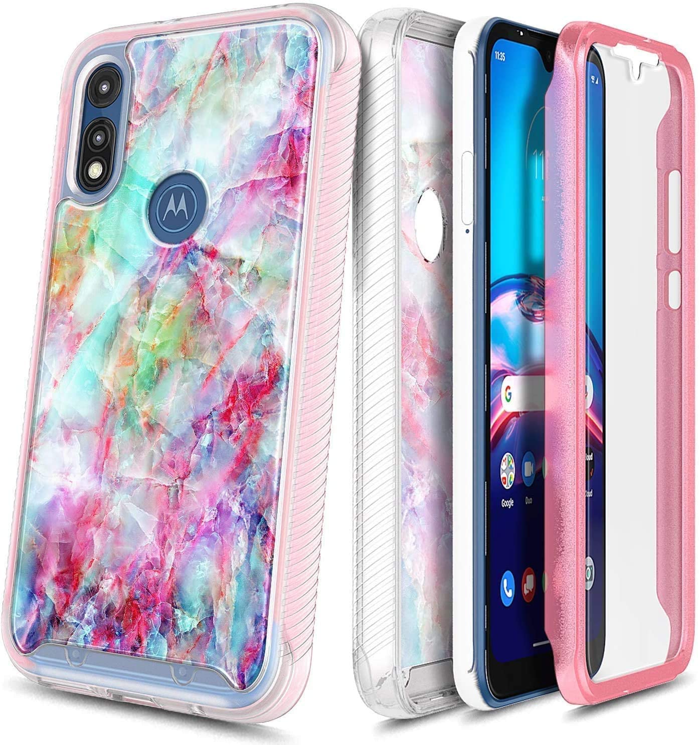 For Motorola Moto E (2020) Case, with Builtin Screen Protector