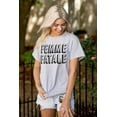 thumbnail image 4 of Femme Fatale Girly Rude Sassy Cute Women's Graphic T Shirt Tees Brisco Brands S, 4 of 5