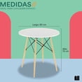 thumbnail image 4 of Mesa para Comedor Mubson Eren Blanco Antecomedor, 4 of 5