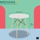 thumbnail image 4 of Mesa para Comedor Mubson Eren Blanco Antecomedor, 4 of 5