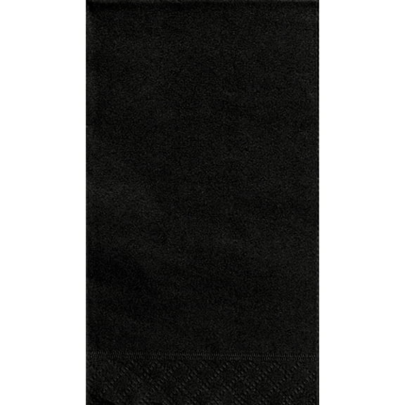 Paper Guest Napkins, 7.75 x 4.5 in, Black, 20ct