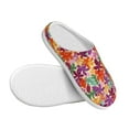 thumbnail image 3 of Fotbe Maple Leaves Pattern Women's Fuzzy Curly Fur Memory Foam Loafer Slippers Indoor Outdoor Slippers Winter Home Shoes-35/36, 3 of 7