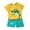 Yellow, variant on Penkiiy Baby Boy Summer Clothes Printed Short Sleeve T-Shirt Tee Tops + Causal Shorts Cute Toddler Vacation Outfit Blue for 6-9 Months