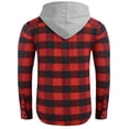 thumbnail image 2 of COOFANDY Men's Fleece Shirt Hoodie Jacket Long Sleeve Button Down Drawstring Sweatshirt, 2 of 9