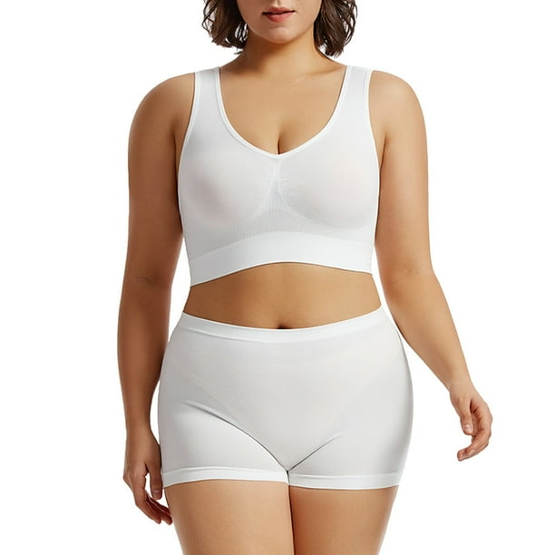Conjunto de lencería floral de encaje para mujer - Dos piezas: sujetador y braguitas - Diseño sexy de poliéster - Ropa de dormir para la noche de bodas - Tallas S-XXXXXL