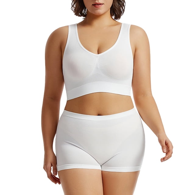 Conjunto de lencería floral de encaje para mujer - Dos piezas: sujetador y braguitas - Diseño sexy de poliéster - Ropa de dormir para la noche de bodas - Tallas S-XXXXXL