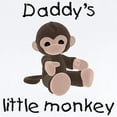 thumbnail image 2 of CafePress - Daddy's Little Monkey (Brown) Infant Bodysuit - Baby Light Bodysuit, Size Newborn - 24 Months, 2 of 4