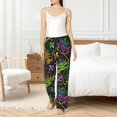 thumbnail image 4 of Salouo Mardi Gras Surface Print Women's Pajama Pants Casual Loose Sweatpants PJs Flowy Pants Drawstring Palazzo for Women Wide Leg Pants Lounge Pajama -Large, 4 of 8