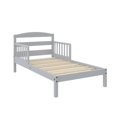 Baby Relax Jackson Kids Wood Toddler Bed with Safety Guardrails, Light
