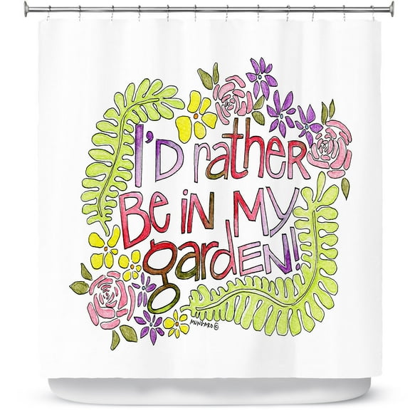 Shower Curtains 70" x 73" from DiaNoche Designs by Marley Ungaro - In My Garden