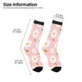 thumbnail image 2 of Honeii Daisy And Bee Print Children's Colorful Socks,Unisex Kids and Toddlers' Cushioned Sock,Kids Athletic Crew Socks,for Everyday Wear and Sports, 2 of 5