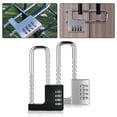 thumbnail image 5 of MYG 1x Adjustable Lock File Cabinet Wardrobe Door Handle Mechanical Password Padlock, 5 of 5