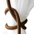 thumbnail image 3 of Lishi 2 PCS Curtain Tiebacks DIY Creative Modeling Curtain Holdbacks Hand Knitting Curtain Clips- Brown, 3 of 6