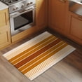 thumbnail image 3 of Burnt Orange Ombre Stripe Bathroom Mats 2x3 FT, Non Slip Small Kitchen Mat, Farmhouse Striped Gradient Washable Soft Backed Front Door Throw Rugs Non-Shedding Indoor Outdoor Doormat for Entryway Sink, 3 of 8