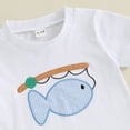 thumbnail image 5 of Infant Boy Clothes Toddler Baby Boys Sets Children's Spring Summer Cotton Round Neck Printed Short-sleeved Running Suit 12 18 24 Month 3T 4T 5T T-Shirt Pocket Short Pants 2 Piece, 5 of 7