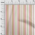 thumbnail image 2 of oneOone Tissu Jersey Viscose Pêche Foncé Rayé Matériel de Robe Tissu Imprimé Tissu au Mètre 60 Pouces de Large-Qn, 2 of 4