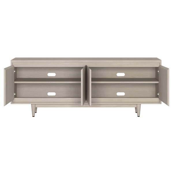 Aelin Rectangular TV Stand for TV's up to 75" in Alder White