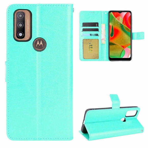 [PST] Motorola Moto G Pure 2021 Wallet Case, Leather Magnetic Card Slot Wallet Folio Flip Case Cover