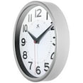 thumbnail image 4 of Infinity Instruments Metro Silver Modern Analog Display 9-inch Wall Clock, 4 of 8