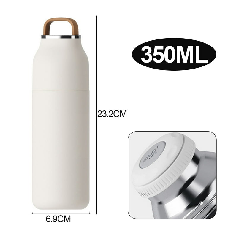 Stainless steel vacuum flask, Pack, 350ml flask, portable handle