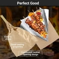 thumbnail image 6 of Duslogis 50 PCS Paper Foil Hot Dog Wrappers Foil Grease Bags for Kitchen Disposable Burger Bags Aluminum Foil Bags Greaseproof Hot Dog Bags for Sandwiches, Fast Food, BBQ (Brown, 4.7"x8.6"x1.6"), 6 of 7