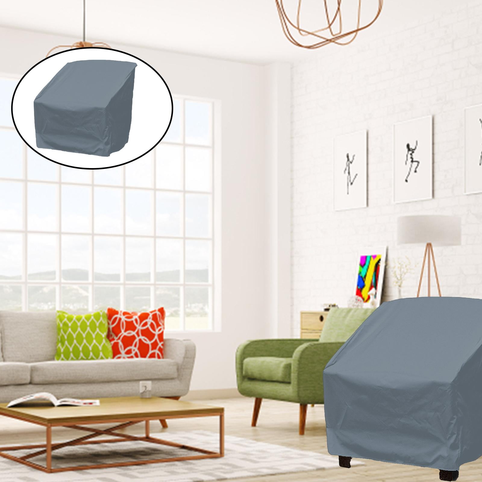 Chair Covers Protection Waterproof Cover Furniture Protector for Backyard patio and garden - Grey M