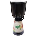 thumbnail image 4 of Djembe Drum Unique Sand Design Effect African Inspired Hand Made Musical Dcor 16 inch Zebra Pattern, 4 of 5