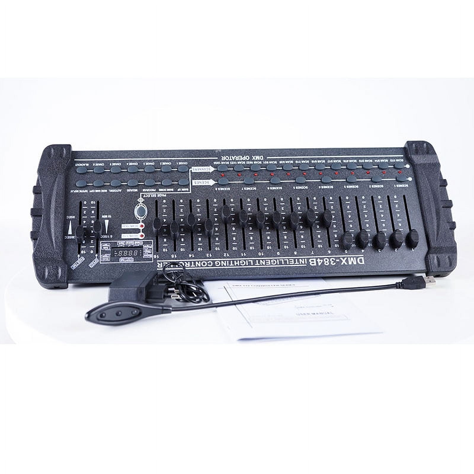 Multi-Function 384/192 Console DMX512 Controller Is Used To Move Headlight Matching Effect DJ Stage Lighting Party Controller ,Easy to Operate