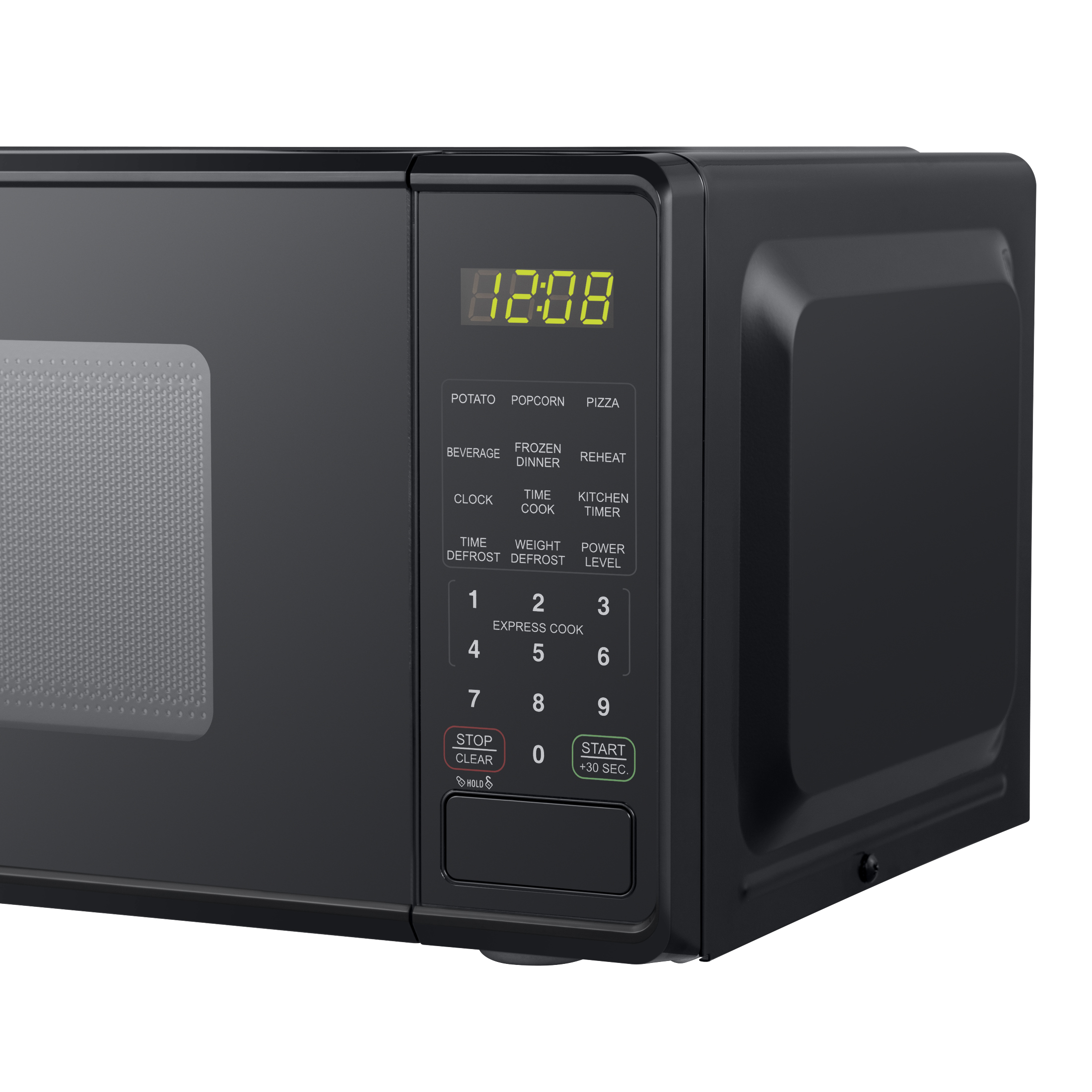 Mainstays 0.7 Cu ft Countertop Microwave Oven, 700 Watts, Black, New - image 4 of 10