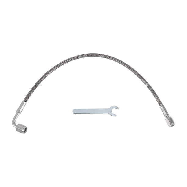 Kit de línea de alimentación de aceite de turbo AN-3 Unique Bargains 1.16 pies Línea de drenaje de aceite de turbocompresor remoto a presión con adaptador, llave 1 juego