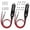 Red, variant on erfcxs 2PC 12V Fused Replacement Cigarettelighter Male Plug With LED Light &1FT 16AWG Extension Cable With 15A Fuse