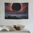 thumbnail image 3 of COMIO  Fantasy Planet Tapestry Wall Hanging Mountain Desert Canyon Wild Tapestry Celestial Solar Eclipse Sun Natural Scenery Tapestries for Bedroom Living Room Dorm, 3 of 7
