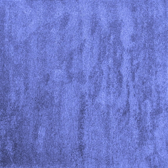 Ahgly Company Machine Washable Indoor Square Abstract Blue Contemporary Area Rugs, 7' Square