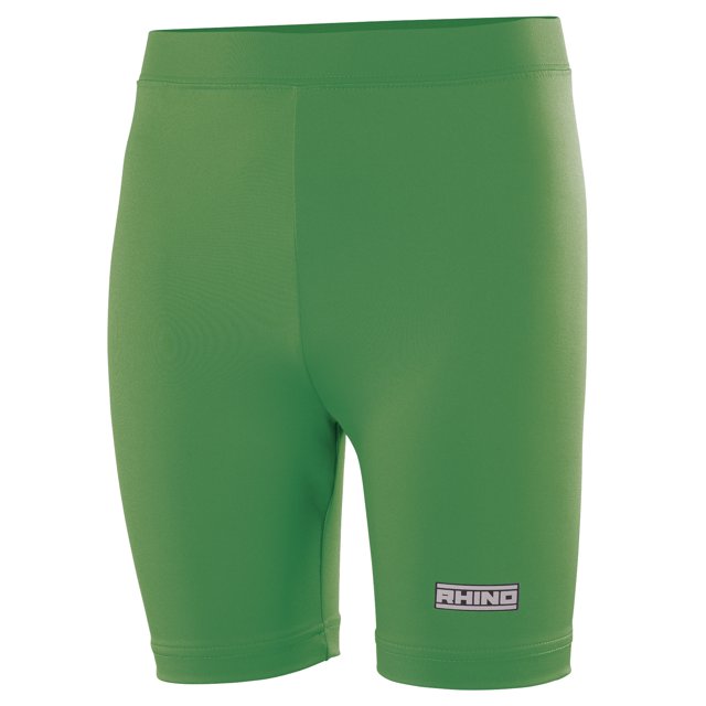 Rhino - Pantalón corto interior térmicos deportivos para niños (Verde)